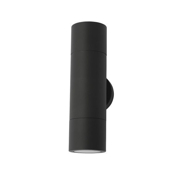 Ortega Outdoor 2 Light Wall Light Matt Black IP65 - Image 2