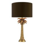 Palm Table Lamp Gold Base Only