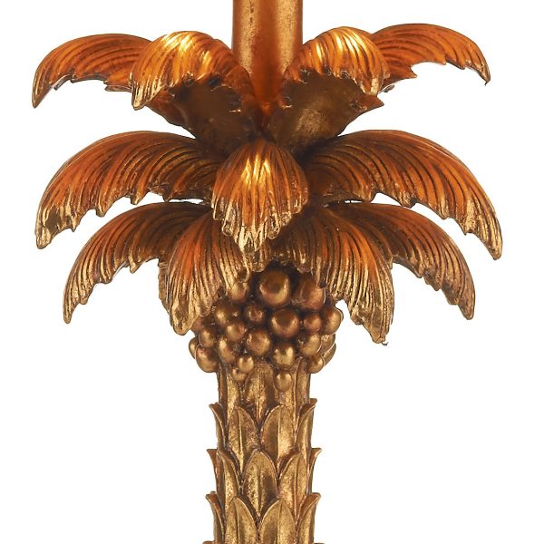 Palm Table Lamp Gold Base Only - Image 3