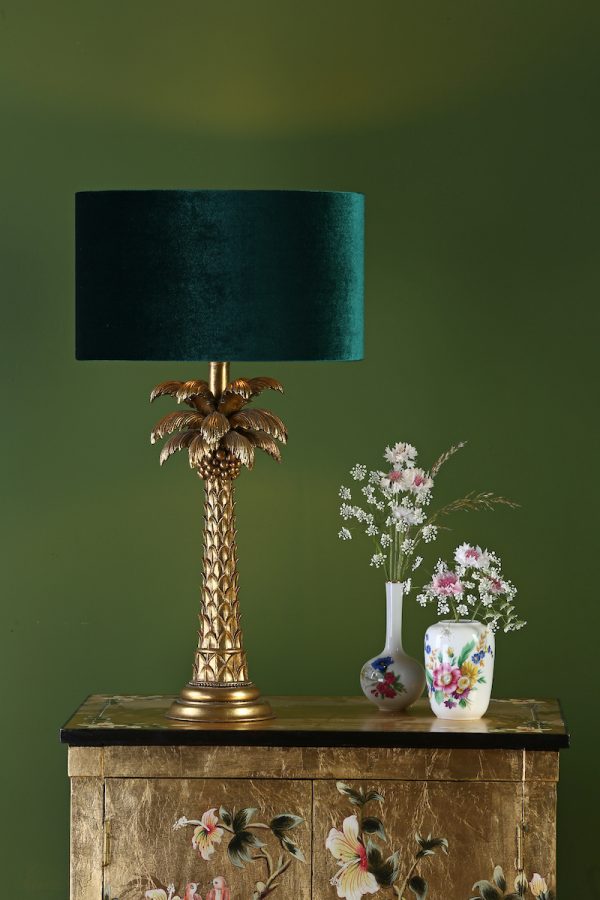 Palm Table Lamp Gold Base Only - Image 4