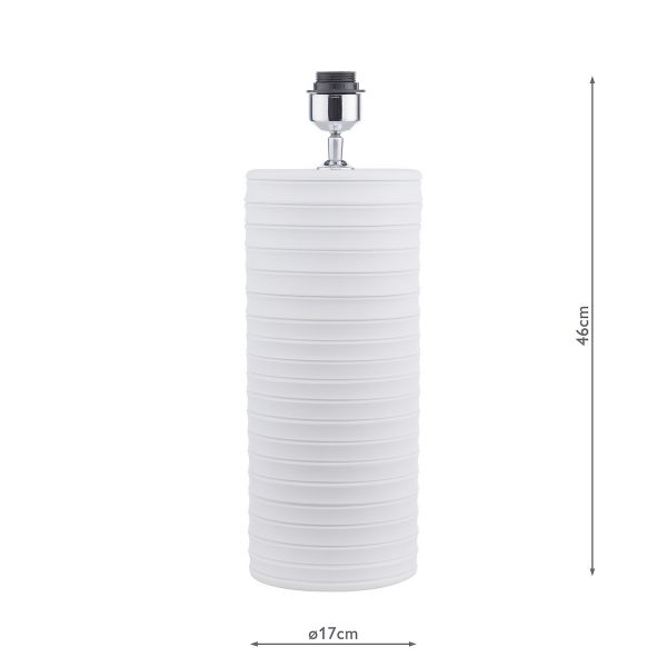 Pascha Table Lamp White Ceramic Base Only - Image 4