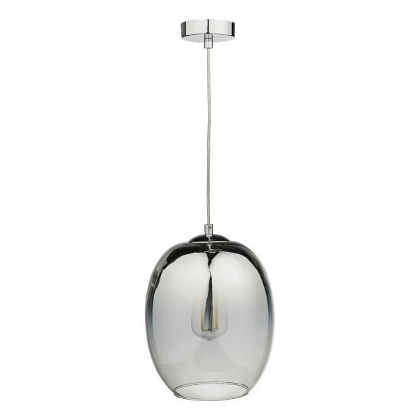 Patrice 1 Light Pendant Silver Glass - Image 2