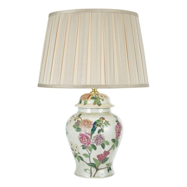 Peony Table Lamp Floral Design Base Only