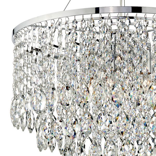 Pescara 5 Light Round Pendant Decorative Crystal - Image 4