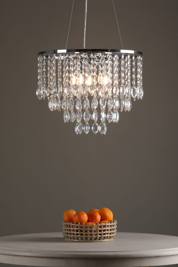 Pescara 5 Light Round Pendant Decorative Crystal - Image 5