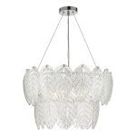 Phillipa 3 Light Pendant Clear Glass And Polished Chrome