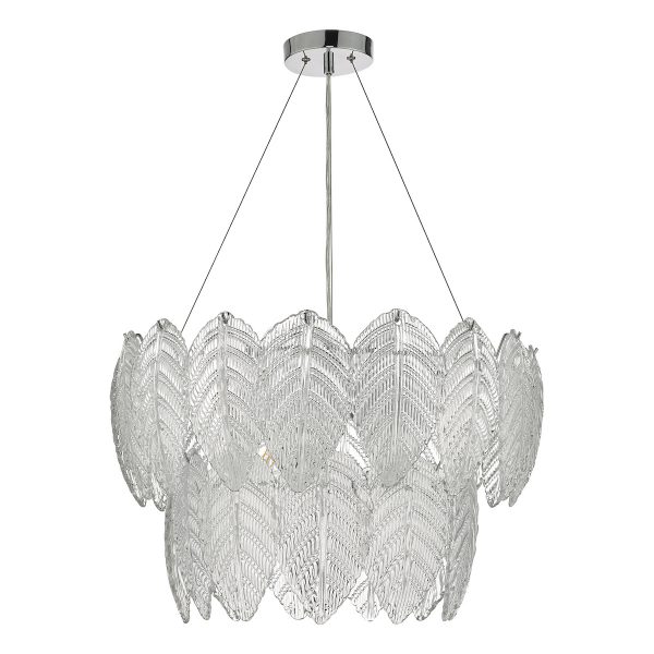 Phillipa 3 Light Pendant Clear Glass And Polished Chrome - Image 2