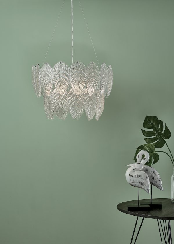 Phillipa 3 Light Pendant Clear Glass And Polished Chrome - Image 6