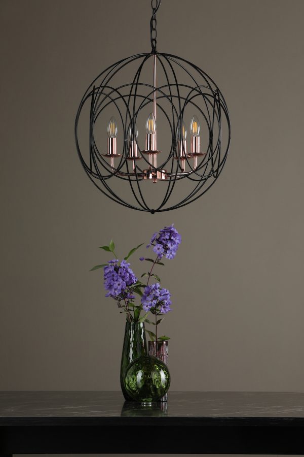 Phoenix 5lt Pendant Black & Copper - Image 5