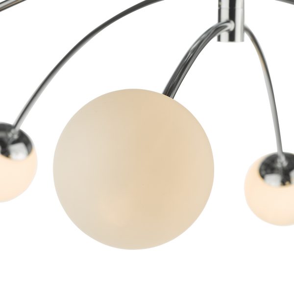 Puglia 6lt Semi Flush Polished Chrome Opal Glass - Image 3