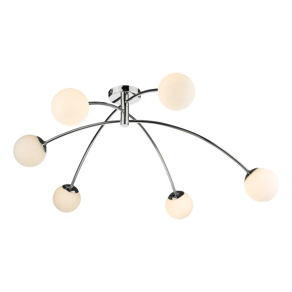 Puglia 6lt Semi Flush Polished Chrome Opal Glass - Image 5