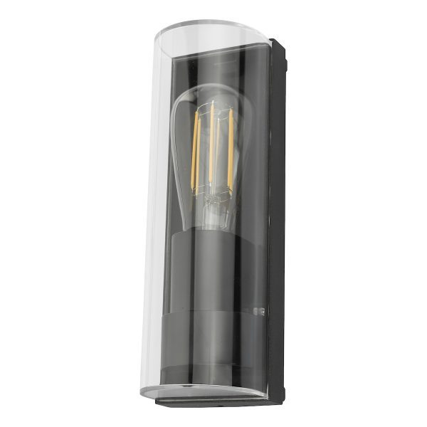 Quenby Outdoor Wall Light Matt Grey Acrylic IP65 - Image 2