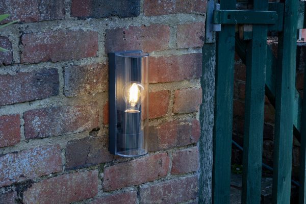 Quenby Outdoor Wall Light Matt Grey Acrylic IP65 - Image 4