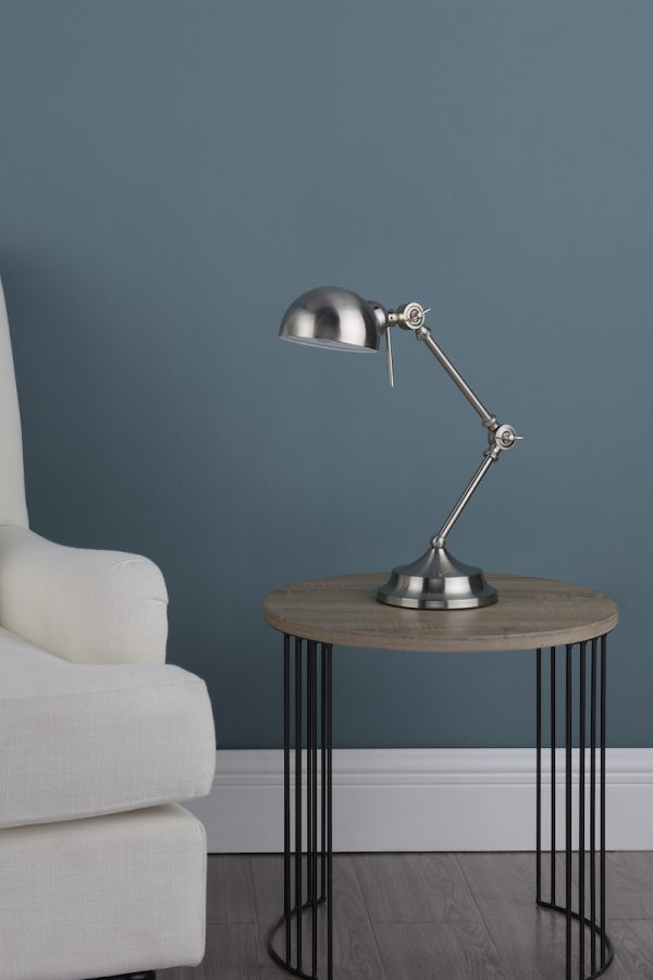 Ranger Task Table Lamp Satin Chrome - Image 5