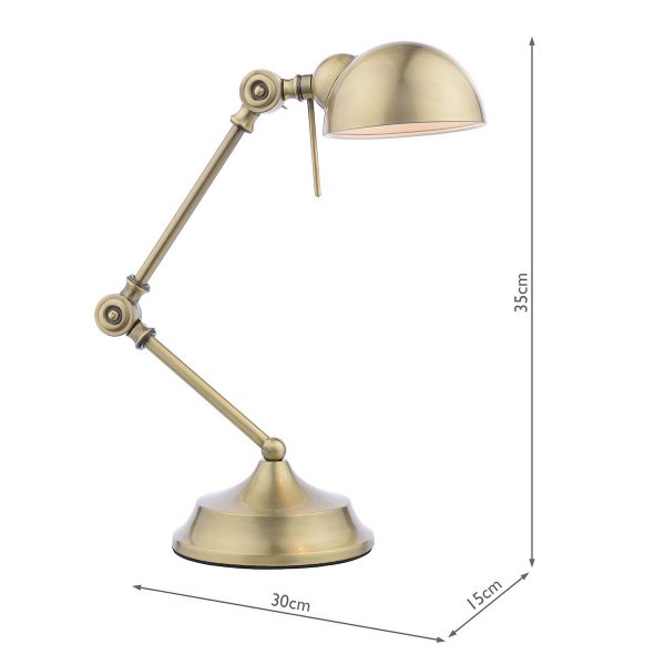 Ranger Task Table Lamp Antique Brass - Image 9
