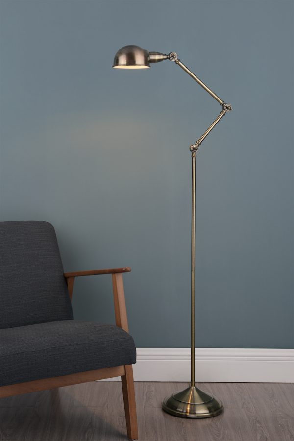 Ranger Floor Lamp Antique Brass - Image 5