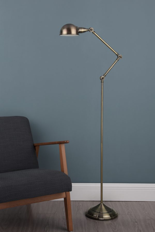 Ranger Floor Lamp Antique Brass - Image 6