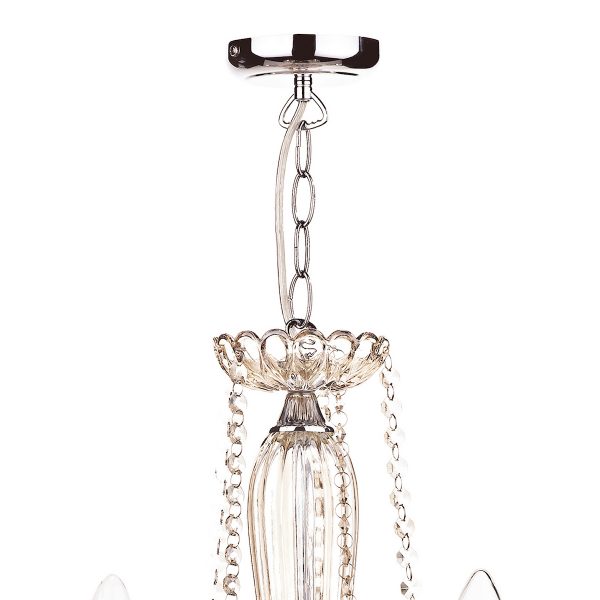 Raphael 5 Light Chandelier Champagne Crystal - Image 2