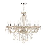 Raphael 8 Light Chandelier Champagne Crystal