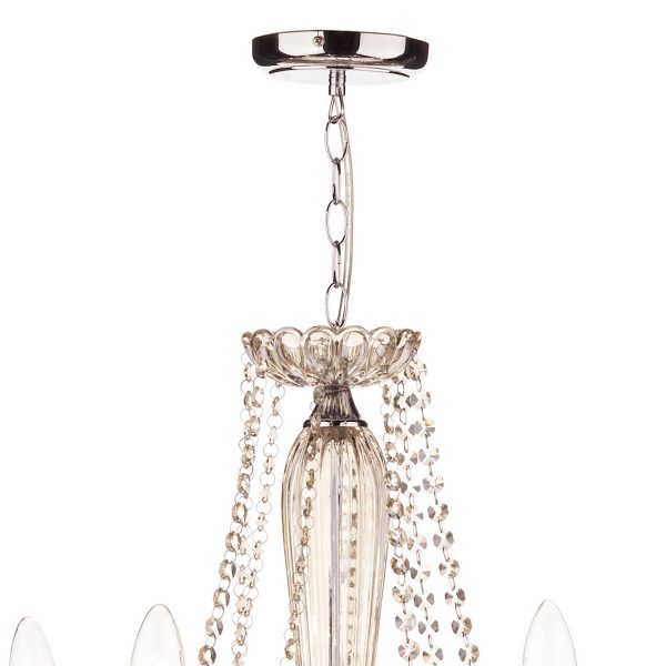 Raphael 8 Light Chandelier Champagne Crystal - Image 2