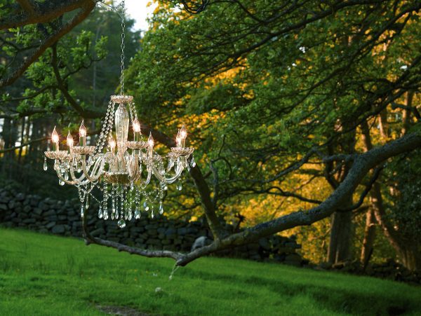 Raphael 8 Light Chandelier Champagne Crystal - Image 6