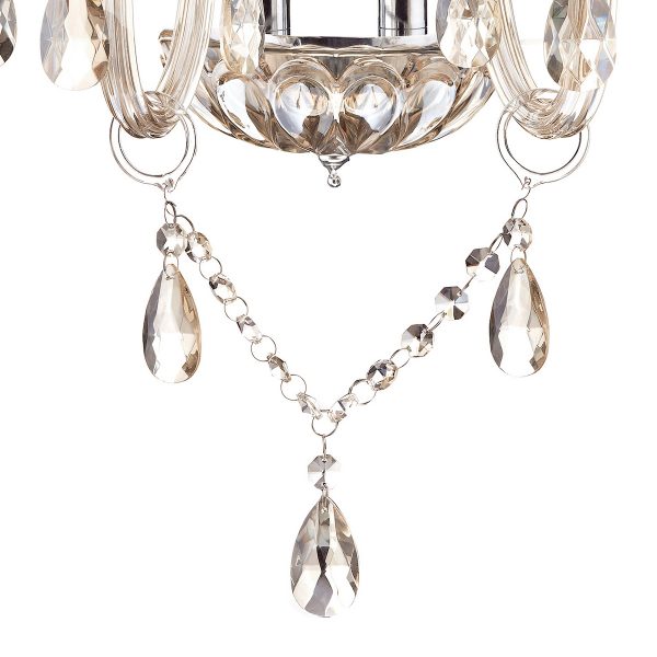 Raphael Double Wall Bracket Champagne Crystal - Image 3