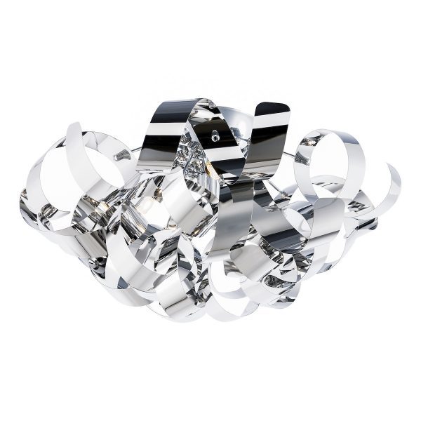 Rawley 4 Light Flush Polished Chrome 40cm