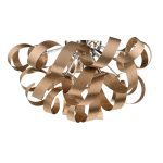 Rawley 5 Light Flush Brushed Copper 60cm