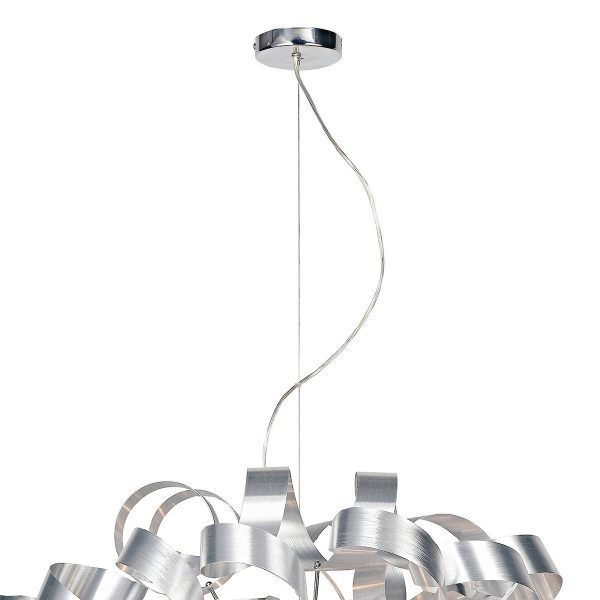 Rawley 12 Light Pendant Brushed Aluminium - Image 3