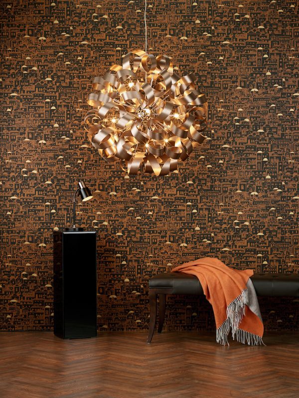 Rawley 12 Light Pendant Brushed Copper - Image 5