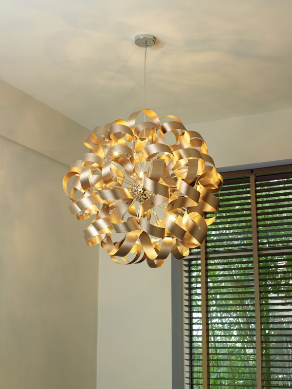 Rawley 12 Light Pendant Brushed Copper - Image 6