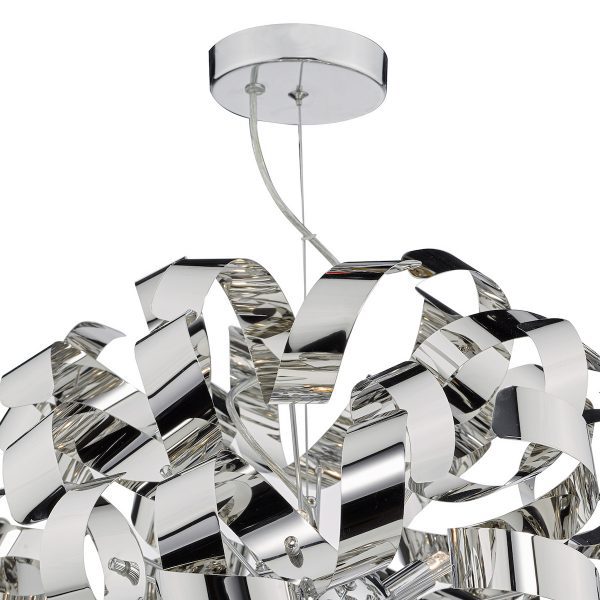 Rawley 9 Light Pendant Polished Chrome - Image 2