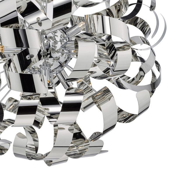 Rawley 9 Light Pendant Polished Chrome - Image 3