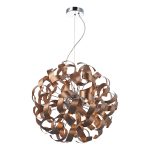 Rawley 9 Light Ribbon Pendant Brushed Copper
