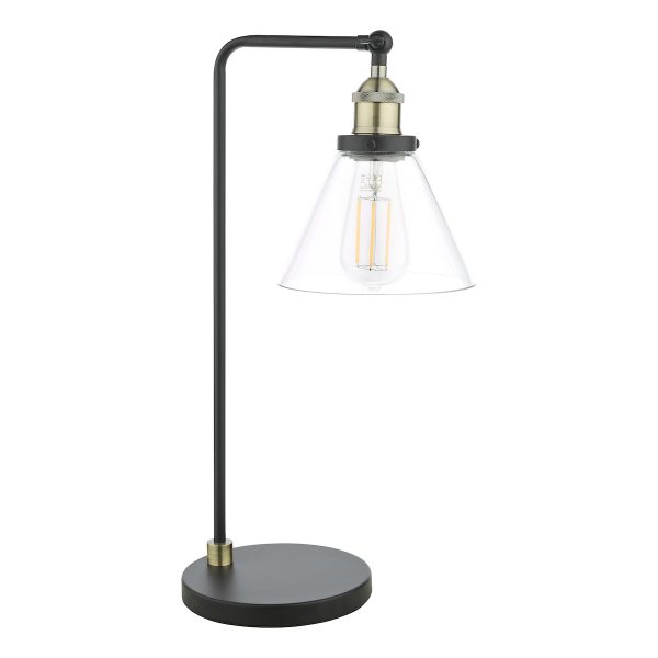 Ray Table Lamp Antique Brass and Glass - Image 2