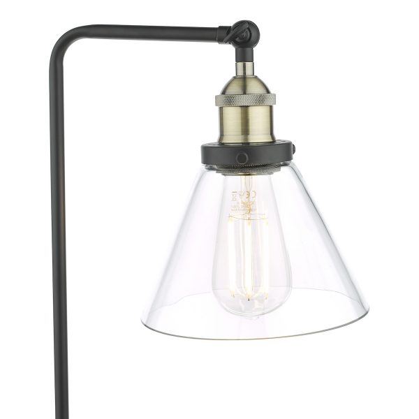 Ray Table Lamp Antique Brass and Glass - Image 5
