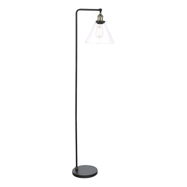 Ray Floor Lamp Antique Brass and Glass