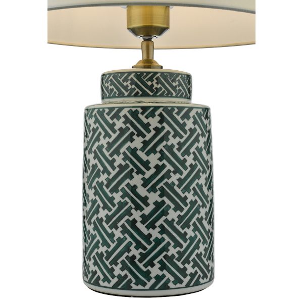 Reese Table Lamp Green Print Base Only - Image 4
