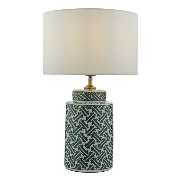 Reese Table Lamp Green Print Base Only - Image 5