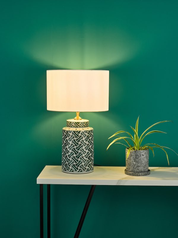 Reese Table Lamp Green Print Base Only - Image 7