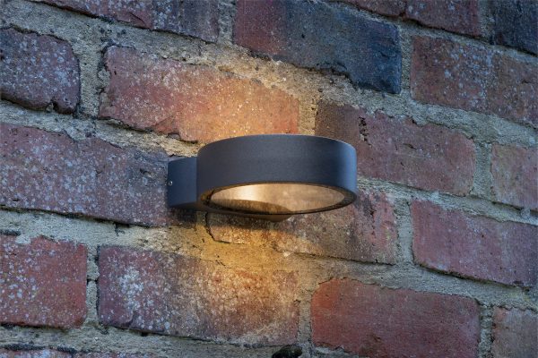 Reon Outdoor Wall Light Matt Grey Glass IP65 LED - Image 5
