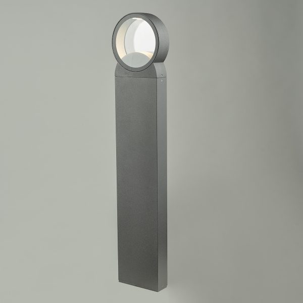 Reon Outdoor Post With Round Light Anthracite IP65 LED - Image 3