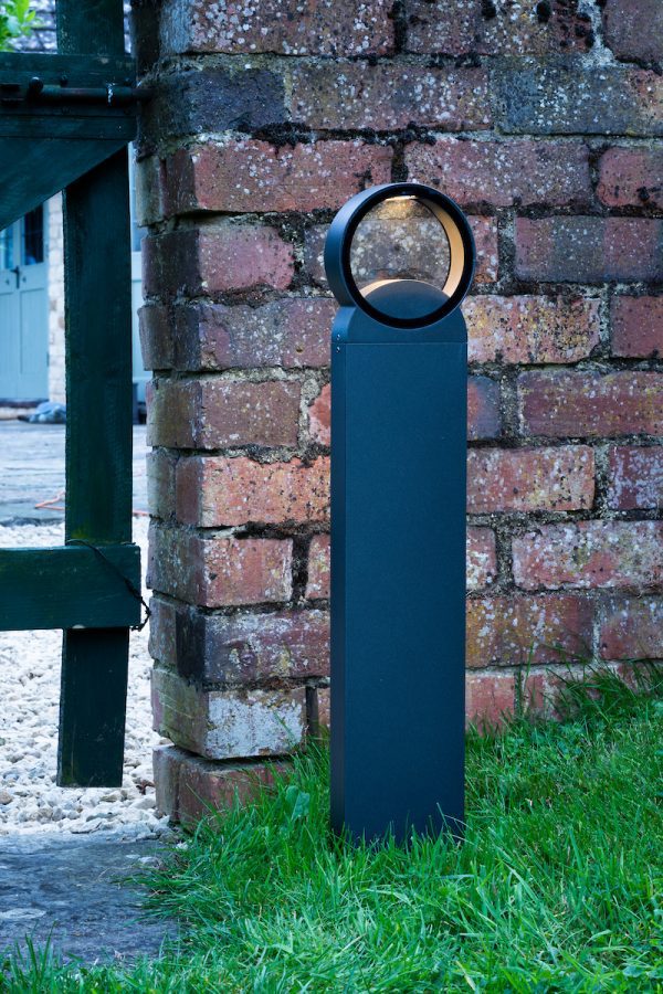 Reon Outdoor Post With Round Light Anthracite IP65 LED - Image 4