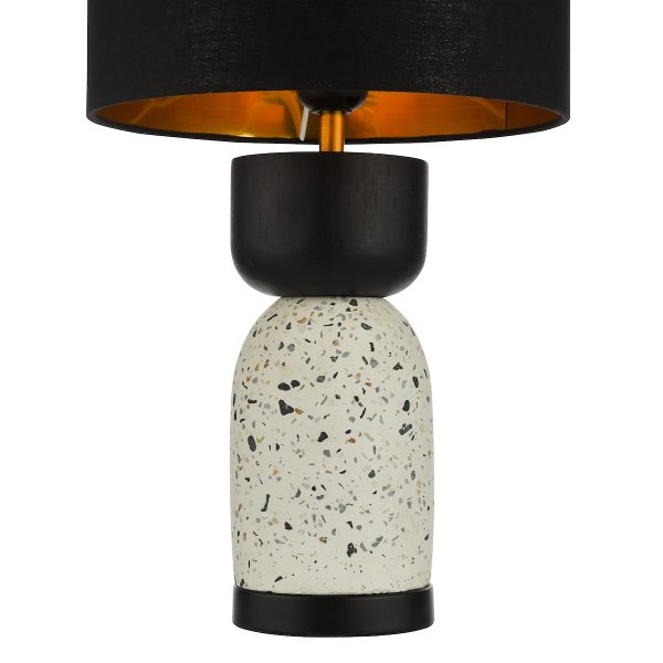 Roja Table Lamp Terrazzo & Black With Shade - Image 3