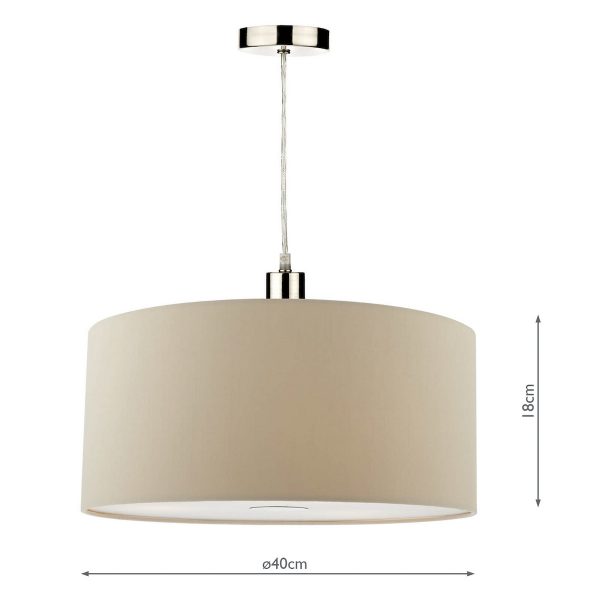Ronda Ecru Faux Silk Easy Fit Shade 40cm - Image 5