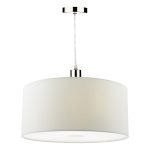 Ronda White Faux Silk Easy Fit Shade 40cm