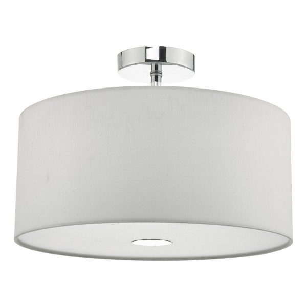 Ronda White Faux Silk Easy Fit Shade 40cm - Image 3