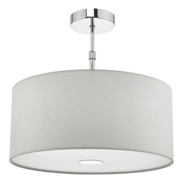 Ronda White Faux Silk Easy Fit Shade 40cm - Image 5