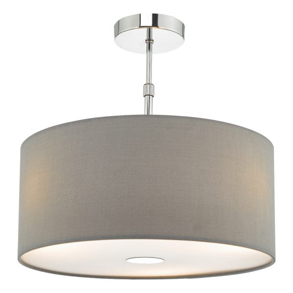Ronda Grey Faux Silk Easy Fit Shade 40cm - Image 4