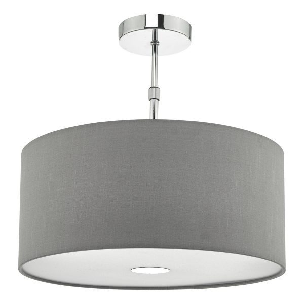 Ronda Grey Faux Silk Easy Fit Shade 40cm - Image 5